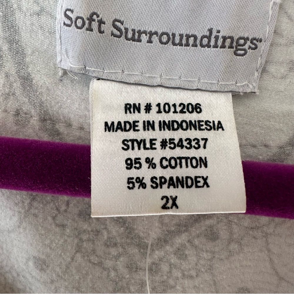 Soft Surroundings Multi Color Boho Abstract Blous… - image 5